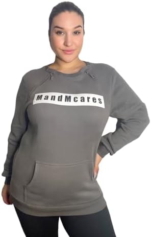פלוס סוודר בגודל | חולצות דיאליזה עם רוכסן | בגדי המודיאליזה | חולצת גישה לנמל חזה כימוביר לגברים ונשים